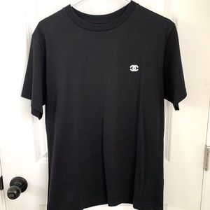 Chanel Uniform Black Cotton TShirt UNISEX